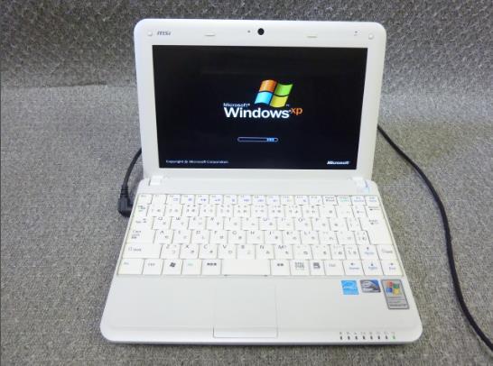 ★Windows XP リカバリ・7 Starter OS選択可 10”ミニノートPC msi U100 MS-N011 ★ Atom N270 1.6GHz/1GB/HDD160GB/無線/Webカメラ/2034_画像1