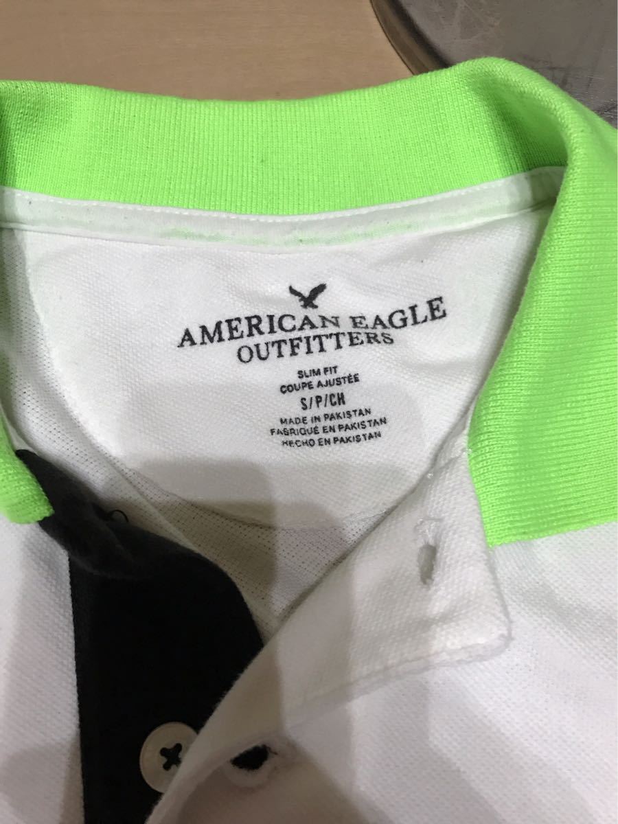 訳あり)AMERICAN EAGLE(アメリカンイーグル)SLIM FIT半袖ポロシャツ_画像4