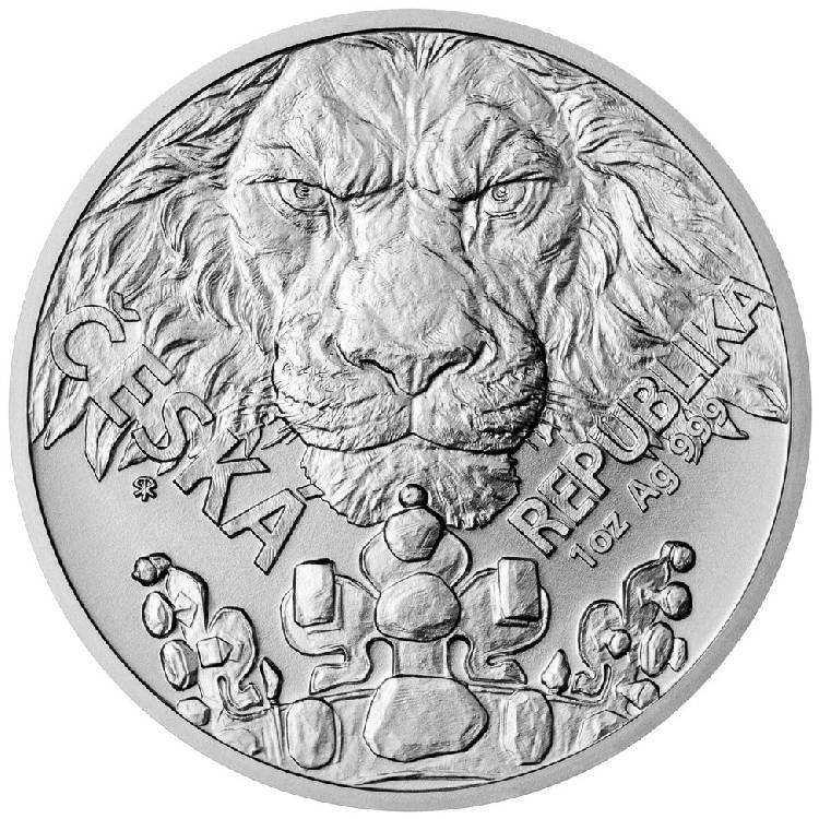 最新作 2023年 ニウエ チェコのライオン 百獣の王 1オンス銀貨 純銀