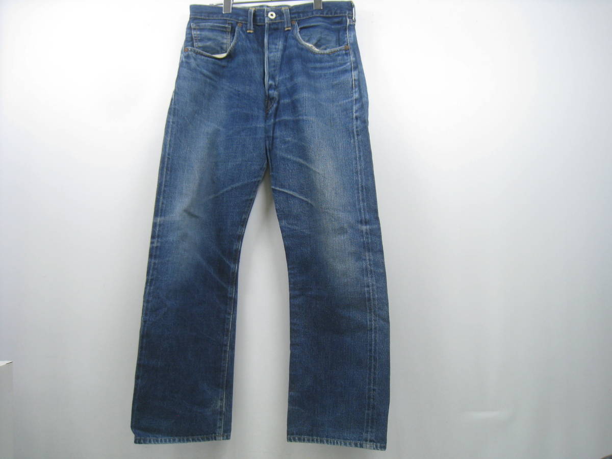 USA製 LEVIS リーバイス デニムパンツ ジーンズ 1999年製 バレンシア工場 S501XX 大戦モデル 44501-0022 革パッチ 青 ブルー サイズW33 L36_画像1