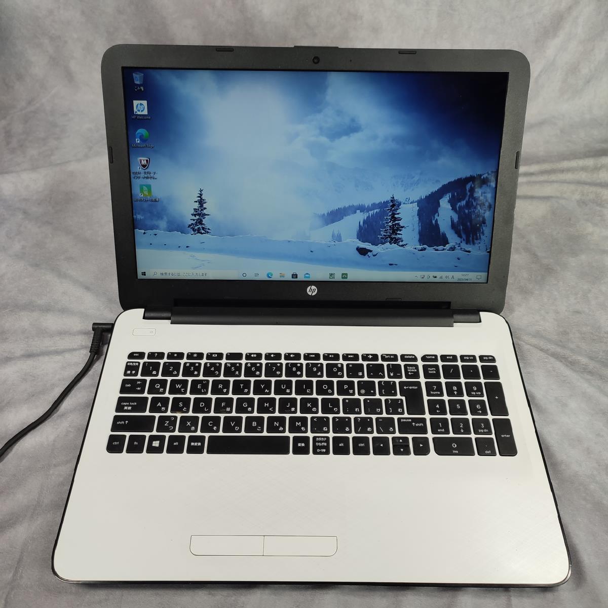 多様な 【動作確認済】hp ノートパソコン PC アダプタ付き 初期化済