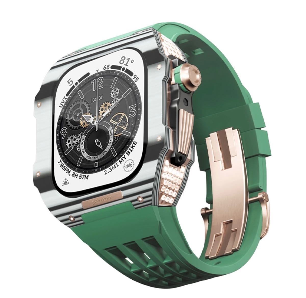 早い者勝ち SE 4 5 6 7 8 Series Watch Apple （44mm 深緑 カーボン