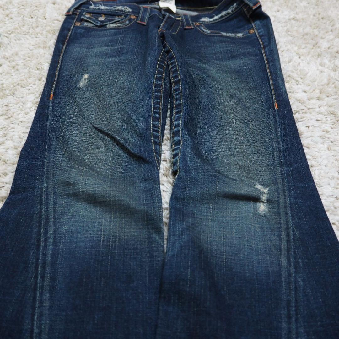 TRUE RELIGION トゥルーレリジョン フレア デニム パンツ w26 TRUE RELIGION トゥルーレリジョン フレア デニム パンツ w26