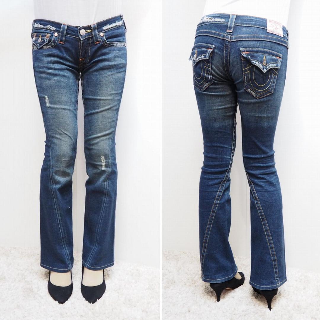 TRUE RELIGION トゥルーレリジョン フレア デニム パンツ w26 TRUE RELIGION トゥルーレリジョン フレア デニム パンツ w26