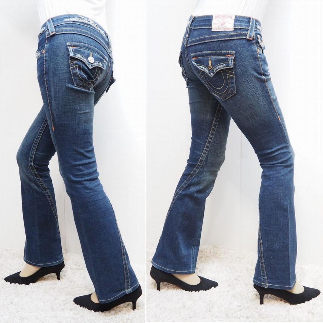 TRUE RELIGION トゥルーレリジョン フレア デニム パンツ w26 TRUE RELIGION トゥルーレリジョン フレア デニム パンツ w26