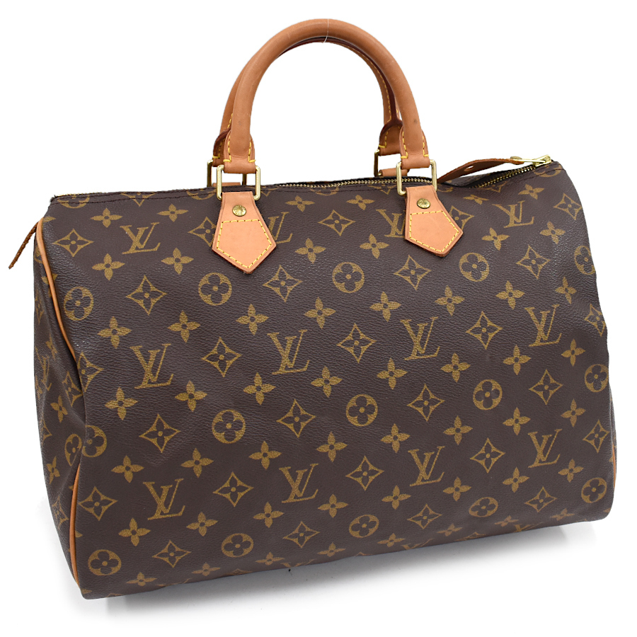 1点限定 ルイヴィトン スピーディ35 ハンドバッグ M41524 モノグラム ブラウン LOUIS VUITTON Speedy 35_画像1