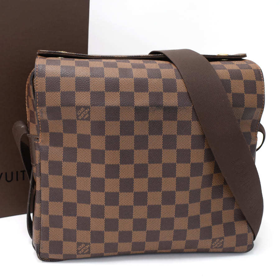 1点限定 ルイヴィトン ナヴィグリオ メッセンジャー ショルダーバッグ N45255 ダミエエベヌ LOUIS VUITTON Naviglio