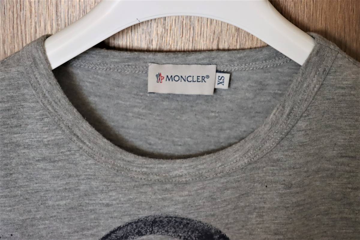  Moncler [ beautiful goods ] hand .. paint T-shirt size XS Japan tag worker tailoring 