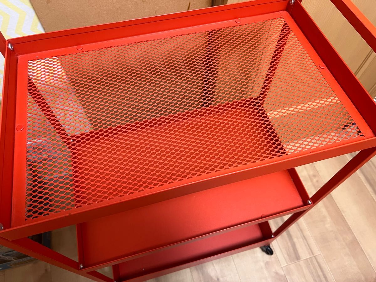 IKEA/イケア NISSAFORS ニッサフォース 3段 ワゴン レッド IKEA/イケア NISSAFORS ニッサフォース 3段 ワゴン レッド