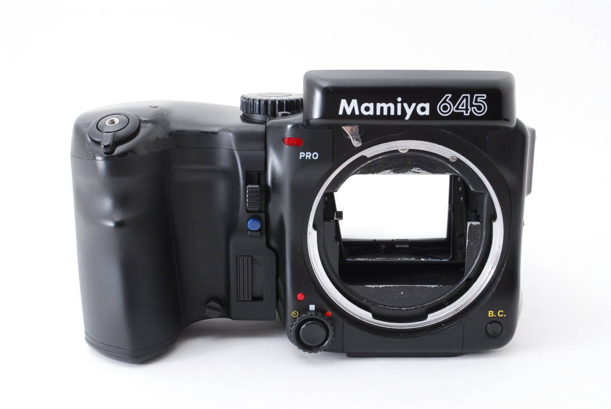 ★ Mamiya 645 PRO Medium Format Film Camera マミヤ 中判用 フィルムカメラ ボディ+ 120 Film Folder + Grip ★ #T378