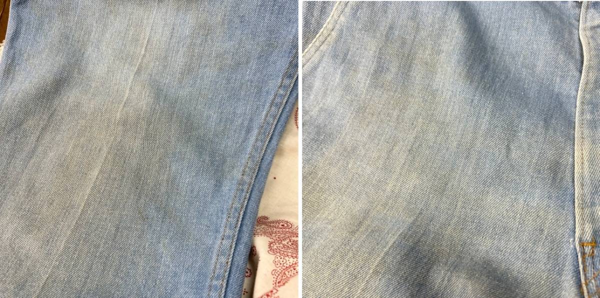 USA古着 70s~80s USA製 Levis 20506 デニムスラックスパンツ 42TALON 36・38 サックスブルー オールド ヴィンテージ リーバイス●172