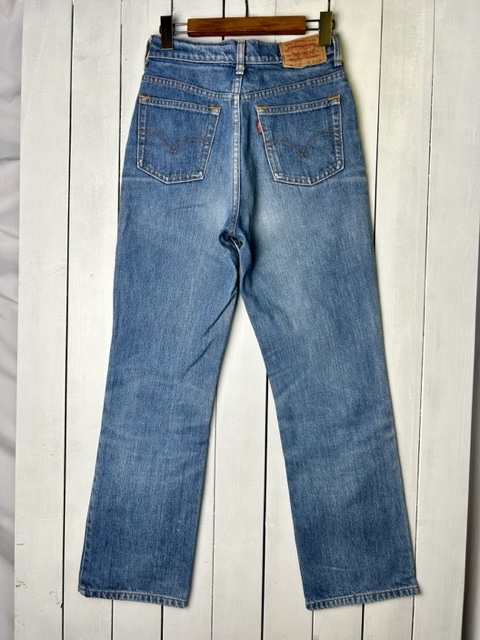 90s Levis W517 ブーツカットデニムパンツ 30 日本製 11号 オールド リーバイス ヴィンテージ ブルーフレア ハイウエスト 91年製 ●313