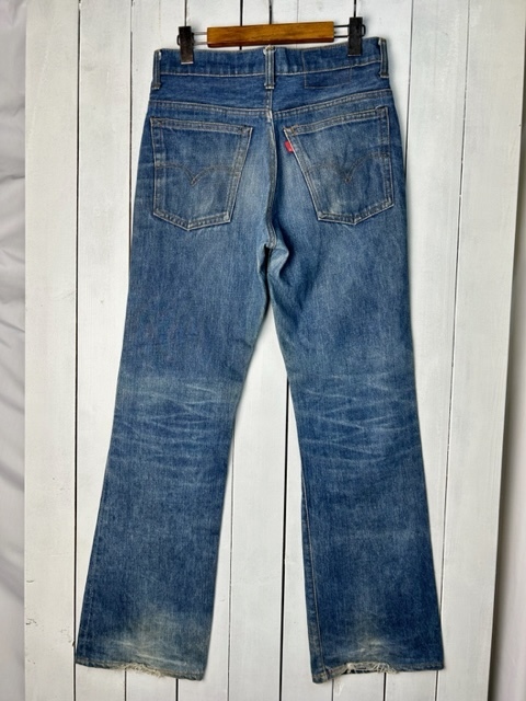 USA古着 80s初期 USA製 Levis 517 ブーツカットデニムパンツ 28 42TALON オールド ヴィンテージ フレア リーバイス 66後期 Rタブ ●170