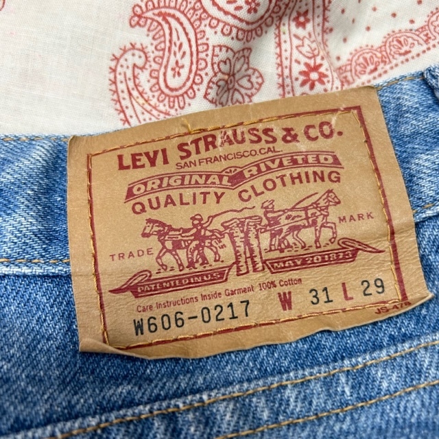90s Levis W606 テーパードデニムパンツ 31 日本製 オールド 90s Levis W606 テーパードデニムパンツ 31 日本製 オールド