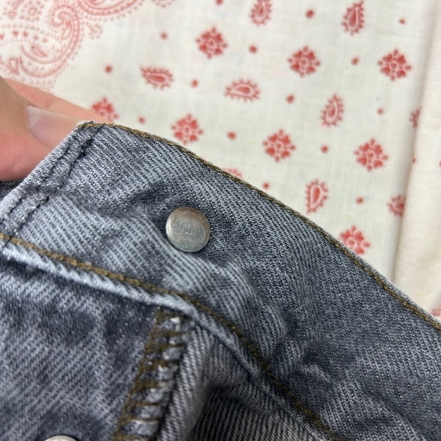 USA古着 80s USA製 Levis 701 先染め フェードブラックデニムパンツ