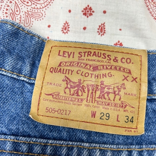 90s初期 USA製 Levis 505 デニムパンツ 29 オールド ヴィンテージ