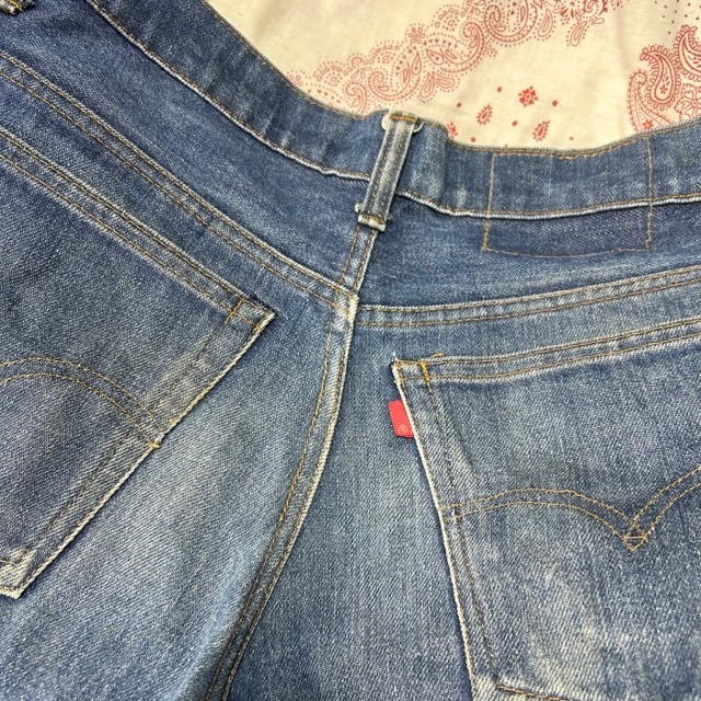 USA古着 80s初期 USA製 Levis 517 ブーツカットデニムパンツ 28 42TALON オールド ヴィンテージ フレア リーバイス 66後期 Rタブ ●170