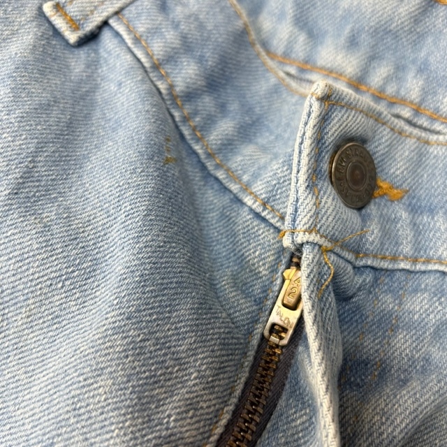 USA古着 70s~80s USA製 Levis 20506 デニムスラックスパンツ 42TALON 36・38 サックスブルー オールド ヴィンテージ リーバイス●172