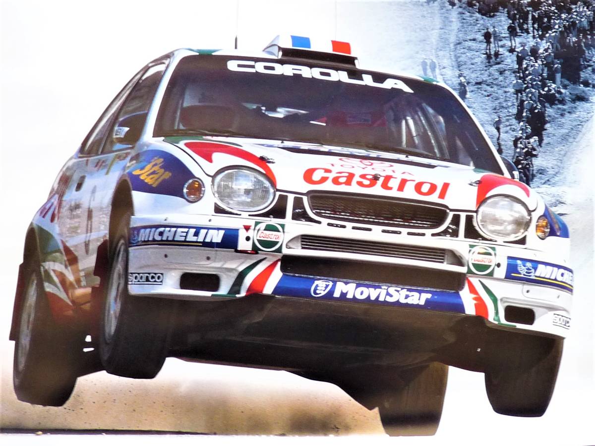 ポスター トヨタ 1998年WRC　#6トヨタカストロールカローラ 未使用_画像2