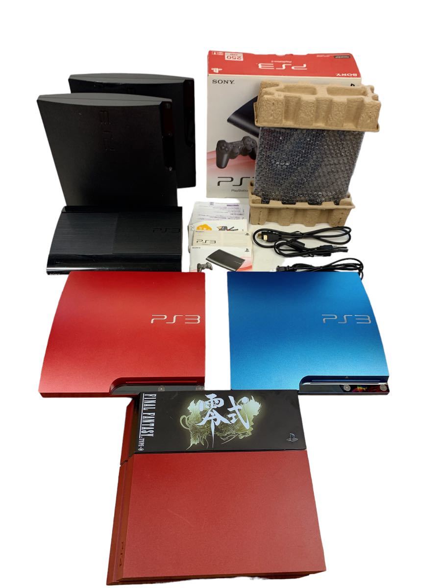 1スタ PS3 PS4 本体 まとめ売り 7台 朱雀エディション 赤 青 4000 3000