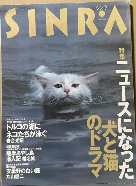 即決！新潮社『シンラ SINRA 1998・1』特集・ニュースになった犬と猫のドラマ　岩合光昭/椎名誠/中村征夫/小沢昭一/稲越功一/丸山健二 他_画像1