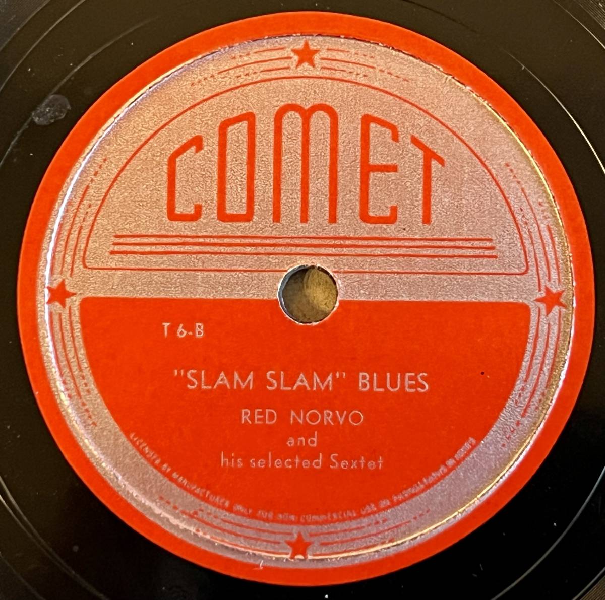 12INCH; RED NORVO w CHARLIE PARKER COMET Dial record is another Take Halleluliah/ *Slam Slam~ Blues