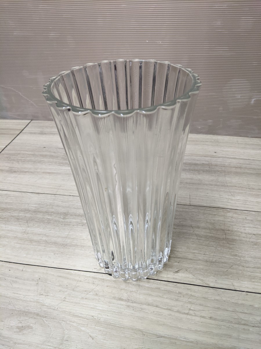 クリスタルグラス　花瓶　フラワーベース　フランス製_画像3