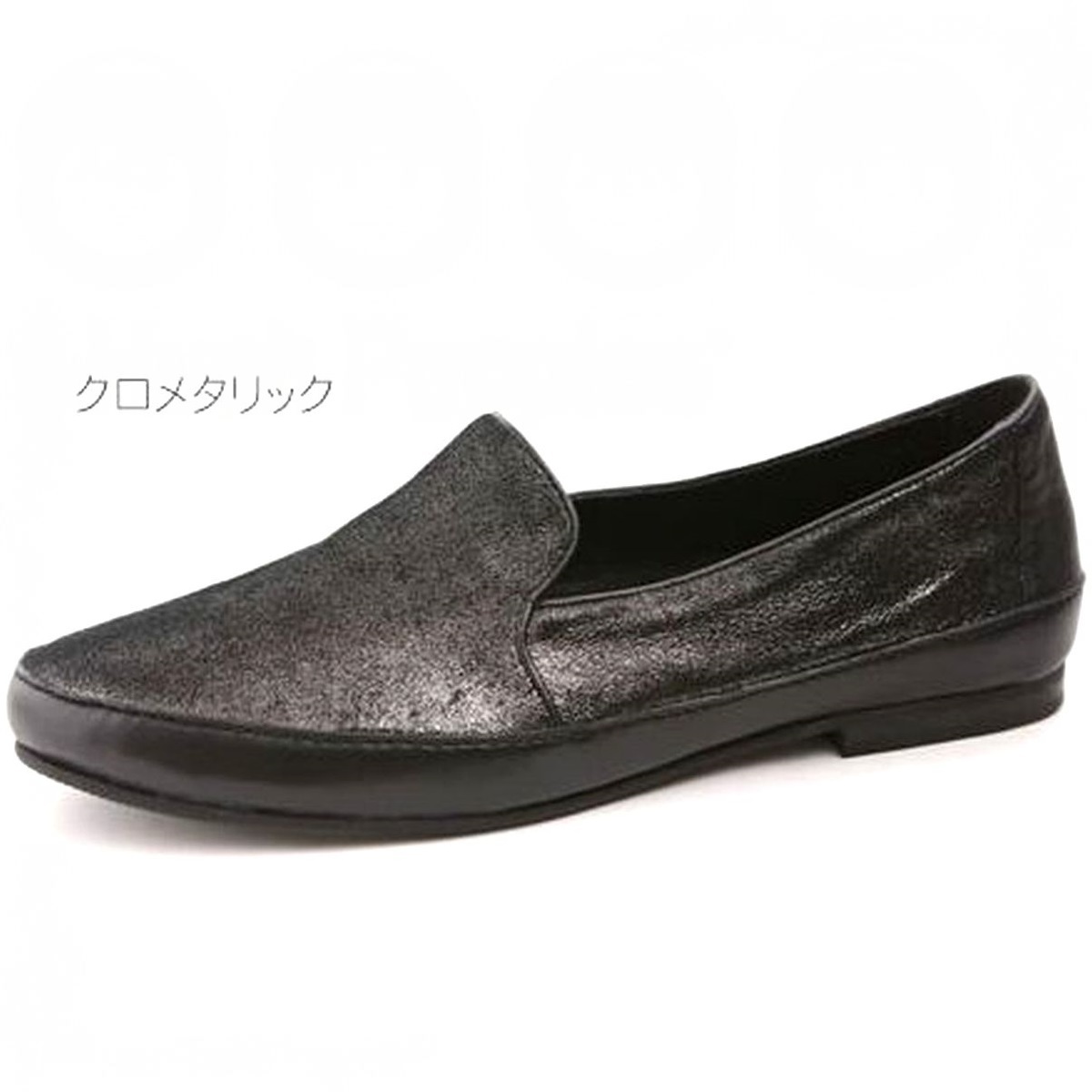 本革パンプス スリッポンシューズ クッションインソール フラット Hush Puppies ハッシュパピー 本州送料無料 22.5cm 黒 S7383_画像5