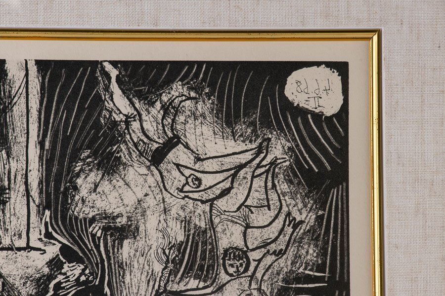 ○特価送料無料○ パブロ・ピカソ 陶板 額装 版画 美術 芸術 アート