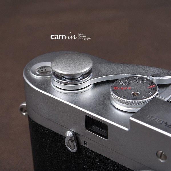 cam-in ソフトシャッターボタン | レリーズボタン ビッグ 凸面 - スチールグレー CAM9029_画像1