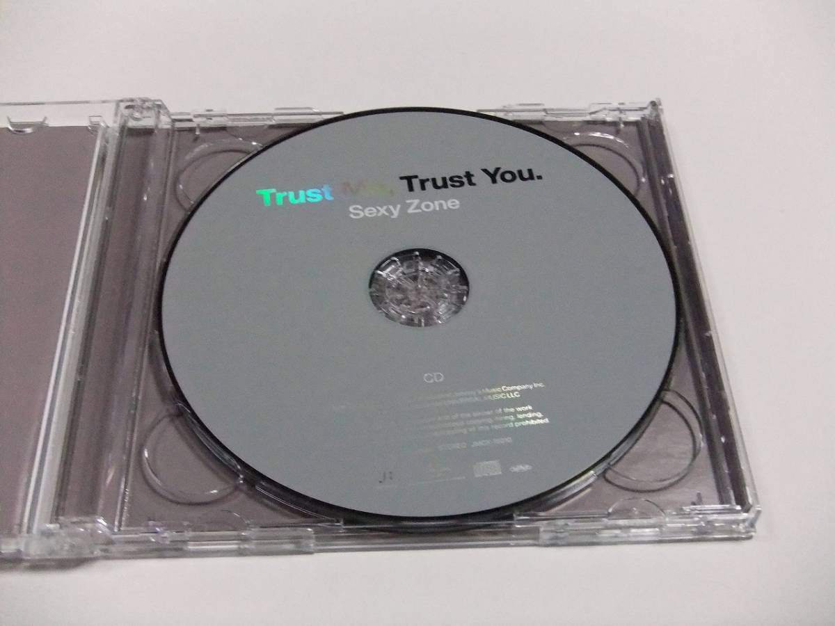 Sexy Zone Trust Me, Trust You. (初回限定盤B) CD+DVD　読み込み動作問題なし 2022年発売_画像3