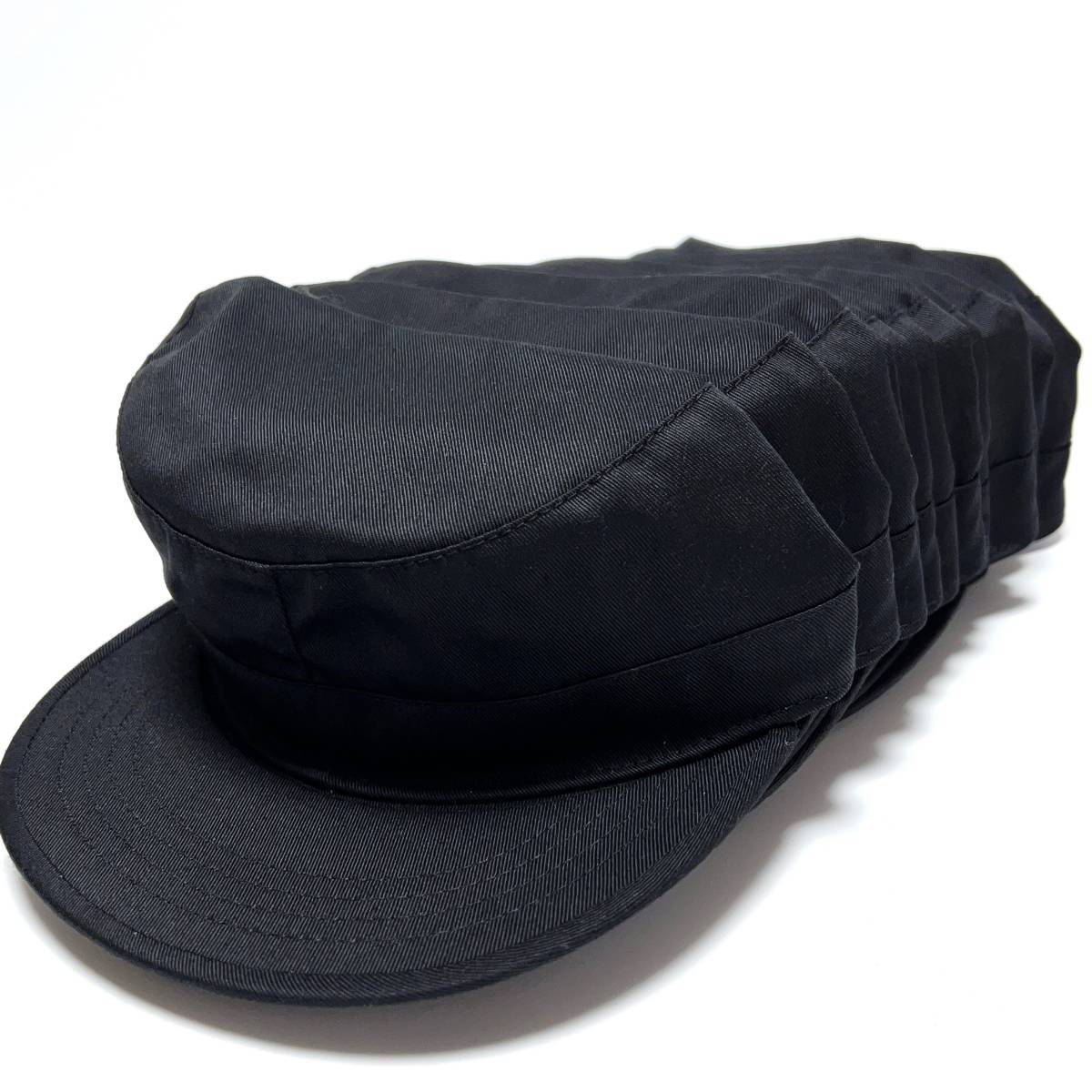 【新品】12個セット ワークキャップ ブラック S M L XL NEW FASHIONS OF NEW YORK 黒 帽子 無地 まとめ売り 卸売 ボディ US輸入 #noca0094