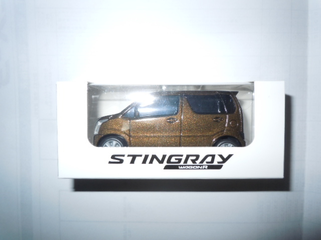 スズキ　新型ワゴンR　スティングレー　プルバックミニカー非売品_画像1