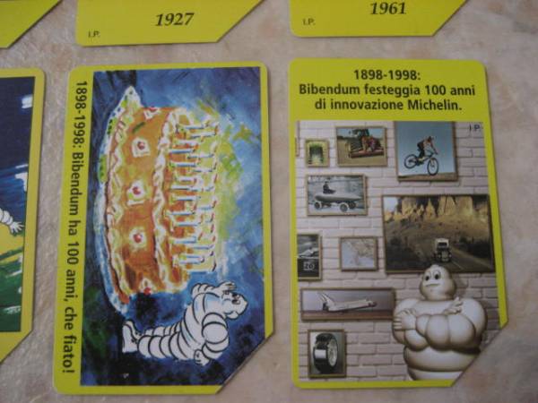  Michelin viva n dam 100 anniversary commemoration card 8 pieces set rare goods!BIBENDUM*BIB* Michelin man * tire man 