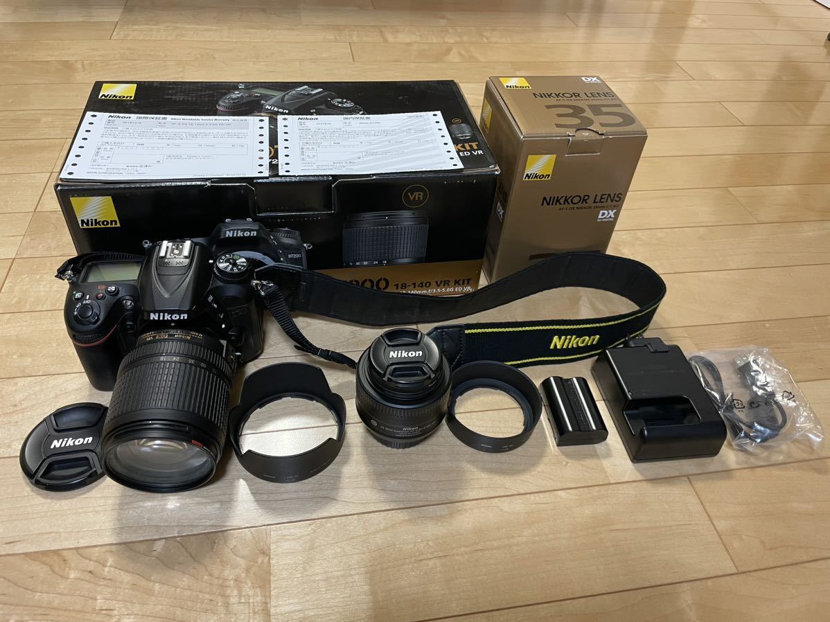 単焦点レンズ付】Nikon D7200 18-140 VR レンズK-