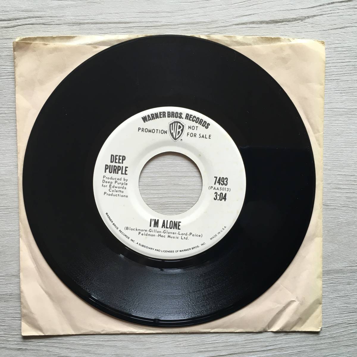 DEEP PURPLE STRANGE KIND OF WOMAN US盤　PROMO