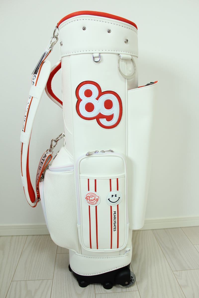 新品】パーリーゲイツ キャディバッグ ゴルフバック ホワイト
