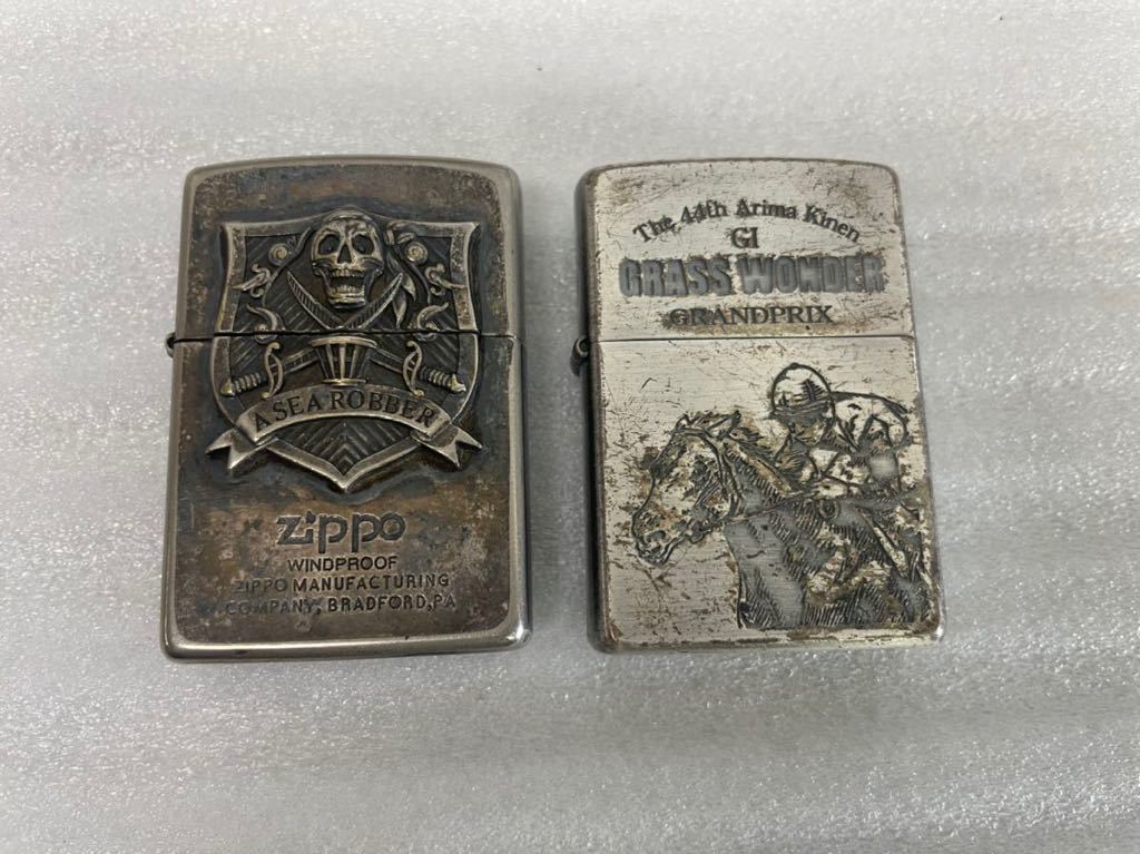 2点セット　ZIPPO ジッポ ASEA ROBBER /GRASS WONDER GRANDPRIX 現状品　③