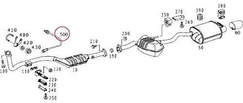 送料185円 ベンツ R170 W220 W215 O2センサー ラムダセンサー SLK230 SLK320 SLK32 S600 CL600 0015403817 0258006125 出荷締切18時_画像2