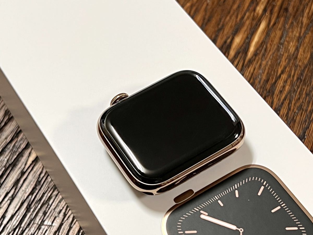 美品 即決 Apple Watch Series 5 44mm アップルウォッチ ゴールド