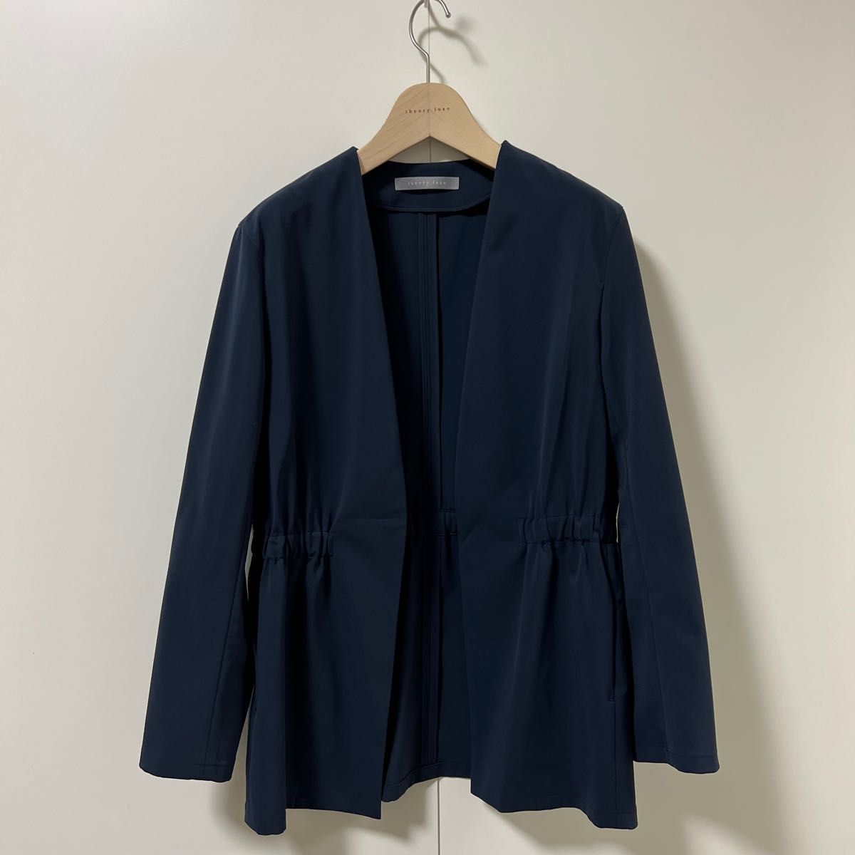 theory luxe 22SS-23SS ウォッシャブル ノーカラージャケット theory luxe 22SS-23SS ウォッシャブル ノーカラージャケット