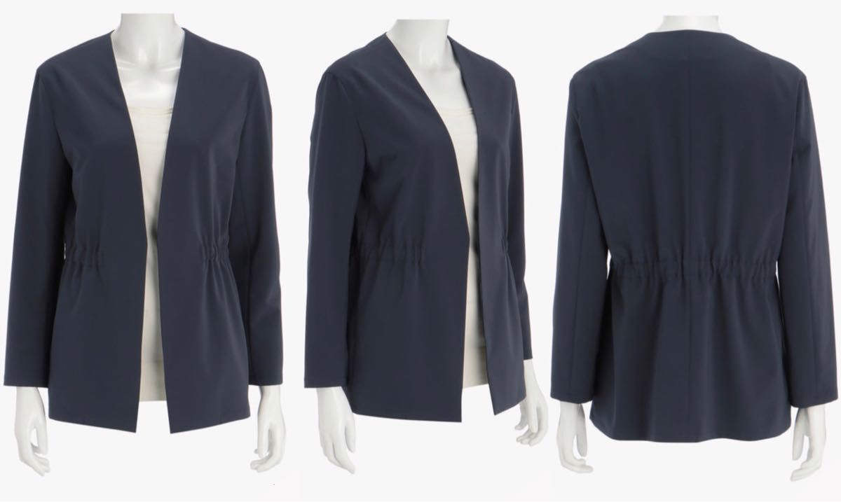 theory luxe 22SS-23SS ウォッシャブル ノーカラージャケット theory luxe 22SS-23SS ウォッシャブル ノーカラージャケット