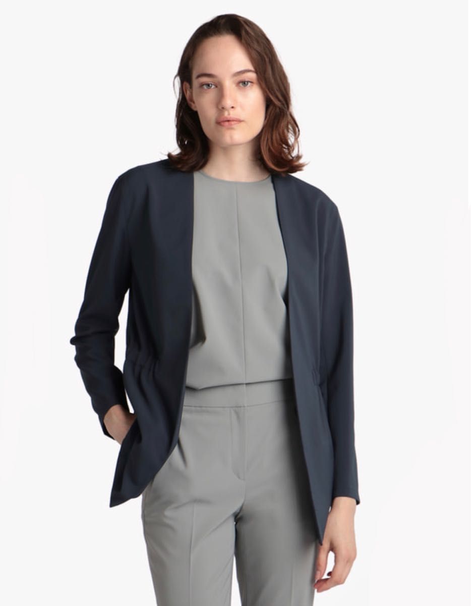 theory luxe 22SS ノーカラー ニットジャケット 新品 | www.jarussi.com.br