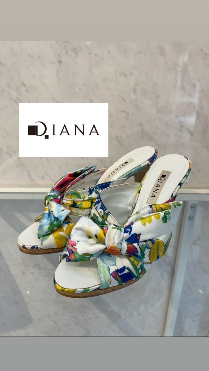超激得即納 新品未使用 サンダル H3lme-m53888481013 DIANA花柄