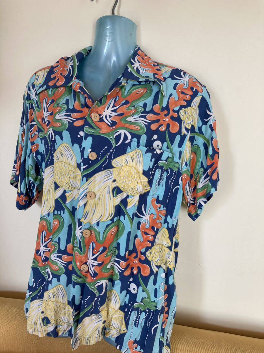 東京販売 40s 50s アロハシャツ KAMEHAMEHA カメハメハ ビンテージ