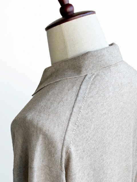 AURALEEオーラリーSUPER FINE CASHMERE SILK KNIT SKIPPER POLO