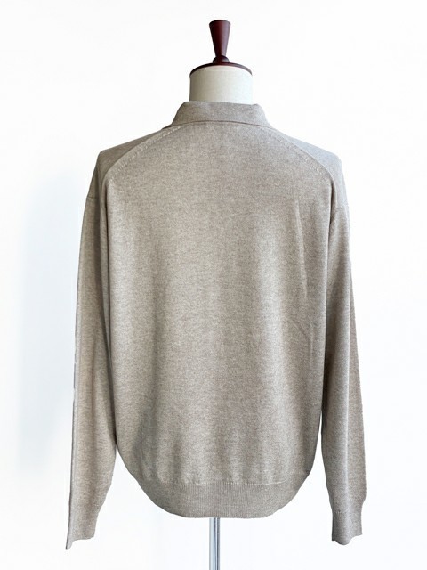 AURALEEオーラリーSUPER FINE CASHMERE SILK KNIT SKIPPER POLO