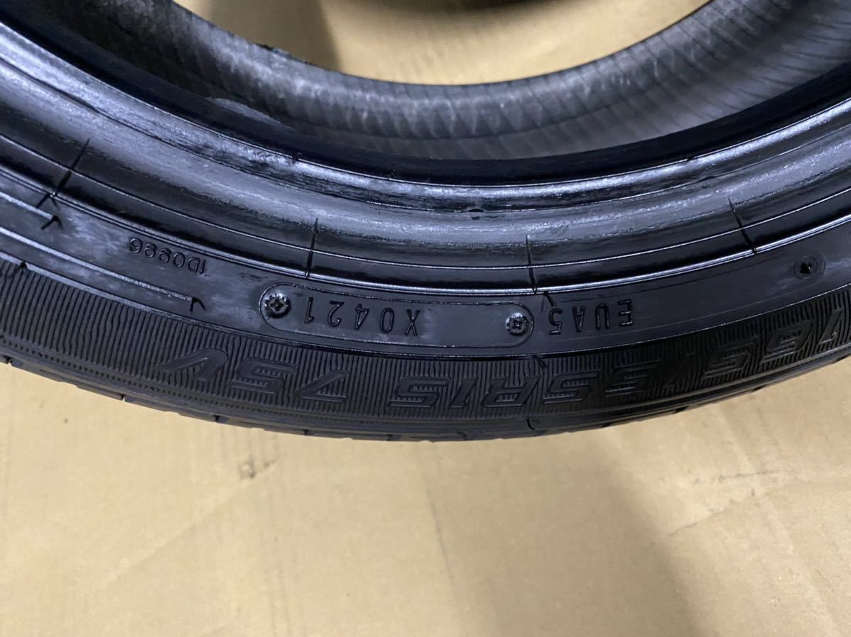 バリ山　深溝　165/55R15 ダンロップ　EC202L 合計2本【☆2022.2021年製】_画像5