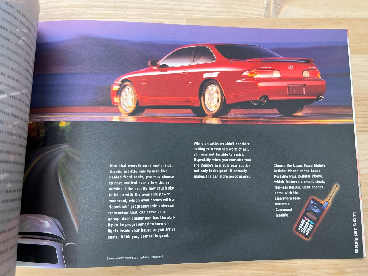  American version Lexus SC400|SC300 catalog 2000 year of model 40 page 30 series ( latter term ) Soarer. overseas specification 