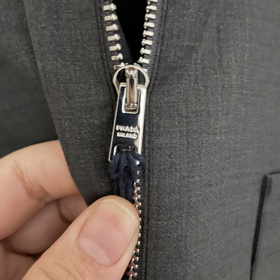 ランウェイ着!新品21SS☆PRADA プラダ ウール オーバーサイズ ジップ
